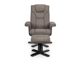 Malmo Grey Swivel Recliner - 1